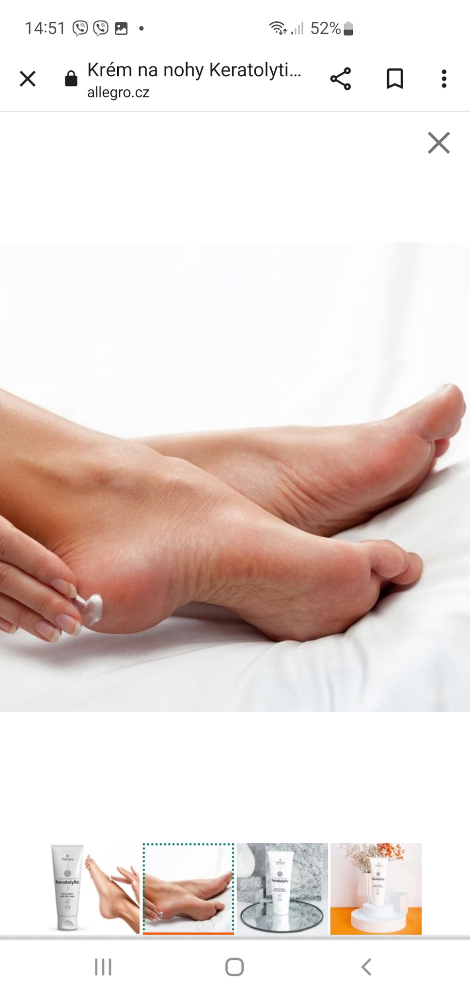 Κερατολυτική vegan κρέμα ποδιών με 30% ουρία - KERATOLYRIC FOOT CREAM 100 mL -  63,8% συστατικά φυσικής προέλευσης.