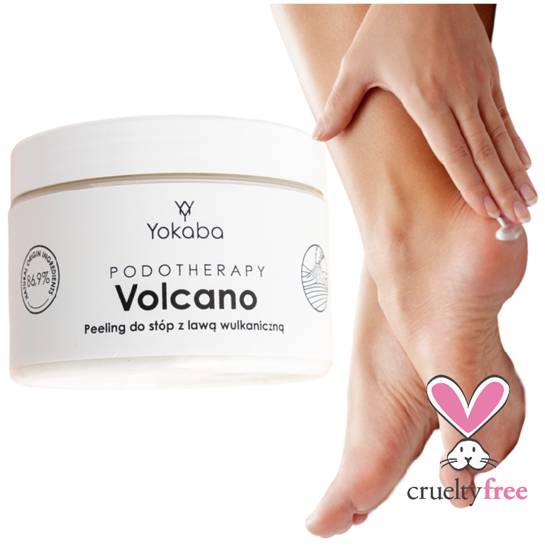 Vegan scrub ποδιών με ηφαιστειακή λάβα - VOLCANO 300ml - 86,9% συστατικά φυσικής προέλευσης.