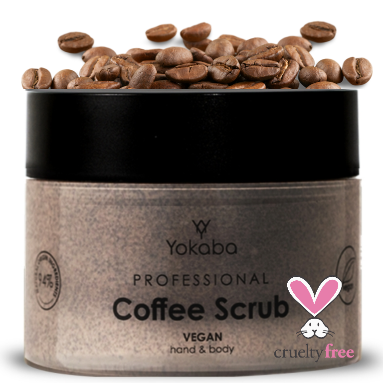 Vegan scrub σώματος με κόκκους καφέ - Coffe Scrub 200 ml -  Φόρμουλα βασισμένη σε 94% συστατικά φυσικής προέλευσης.