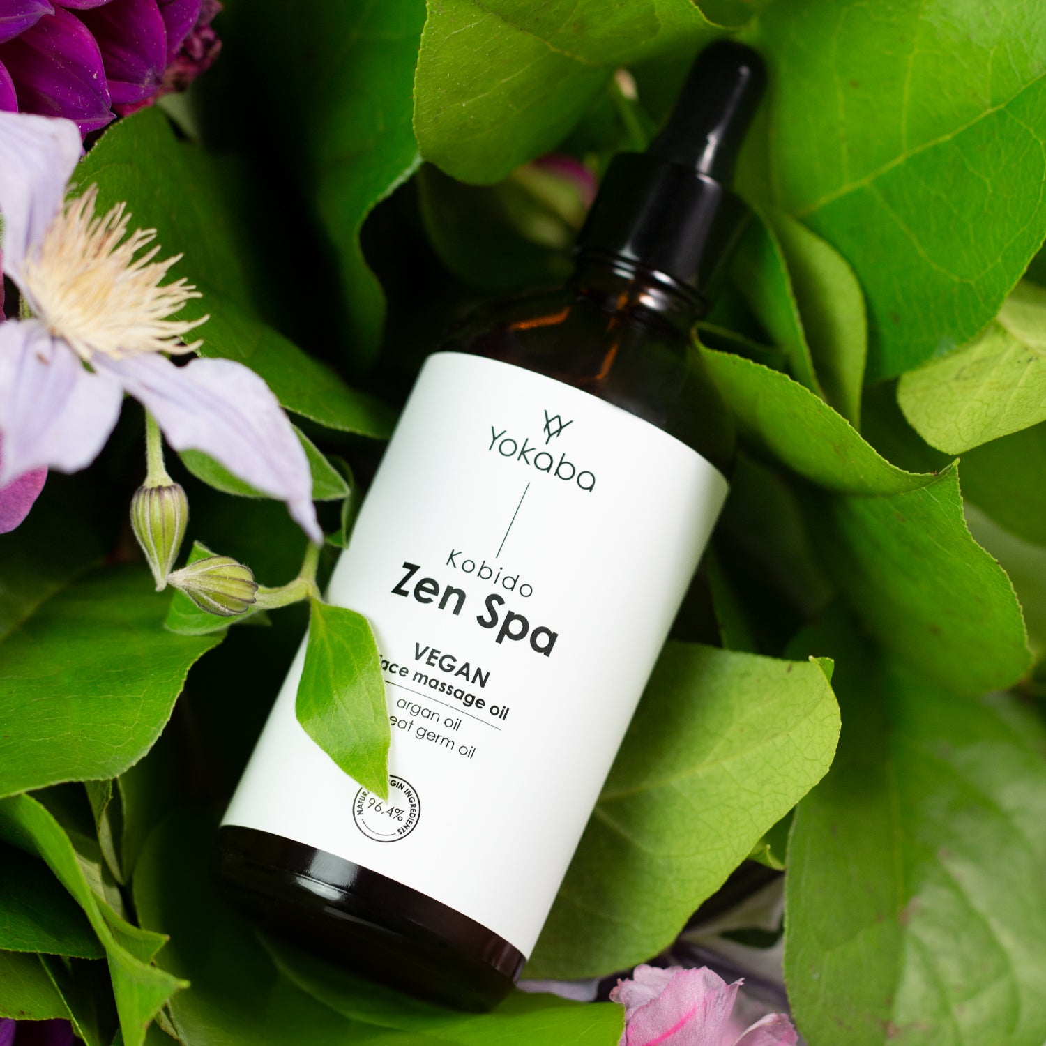 Vegan ξηρό έλαιο προσώπου - Infinity Zen Spa Kobido 100 ml φόρμουλα βασισμένη σε 96,4% συστατικά φυσικής προέλευσης.