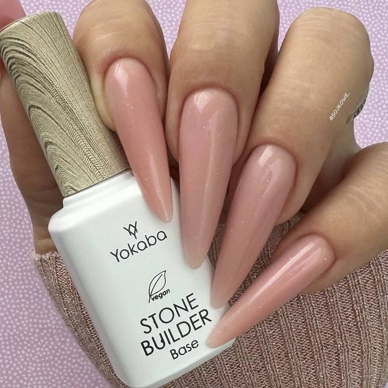 STONE BUILDER BASE - 09 PINK HOLOGRAM 12ml