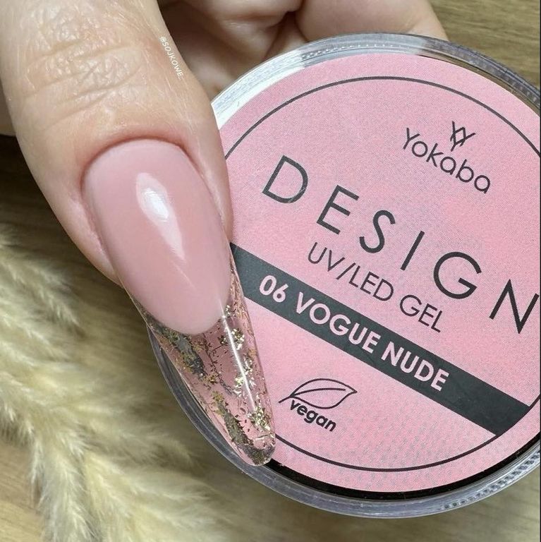 Αυτοεπιπεδούμενο τζελ χτισίματος DESIGN UV/LED GEL- 06 VOGUE NUDE 50mL