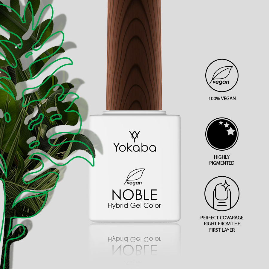 01 Simple Black - Ημιμόνιμο βερνίκι με σύσταση gel NOBLE